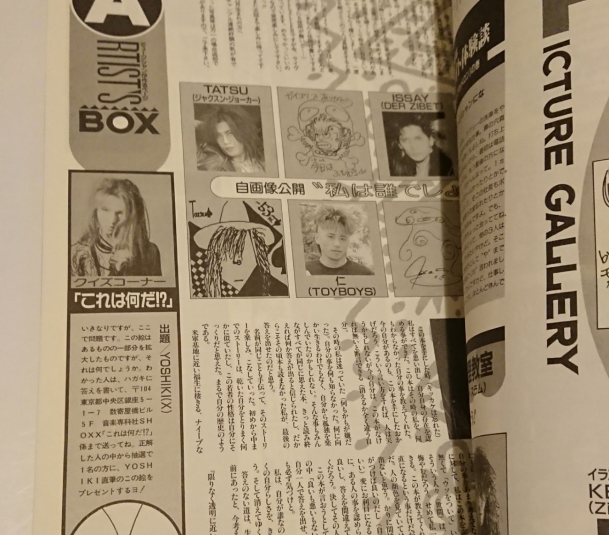 SHOXX アーティストボックスコレクション Vol.1 V系雑誌 Xjapan 他