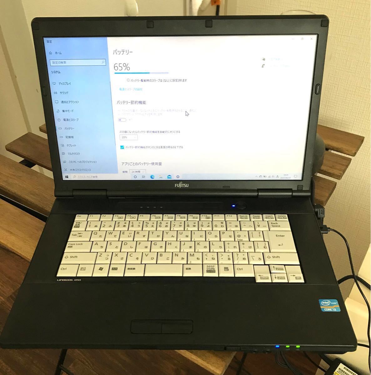 fujitu ノート型パソコン　ノートPC Windows10 富士通LIFEBOOK 富士通　LIFEBOOK A572/E