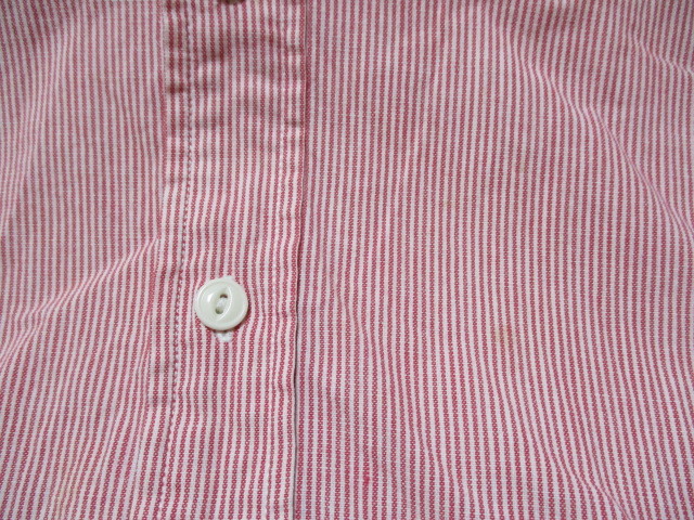 ポロラルフローレン コットン ストライプシャツ 赤×白 白タグ M_画像7