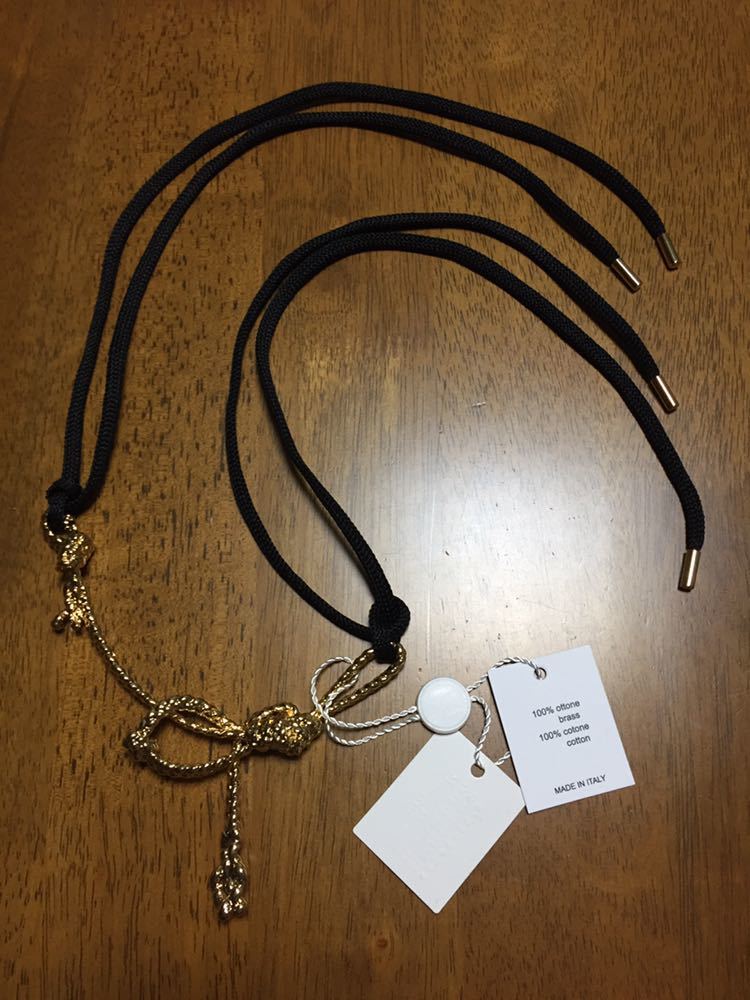 margiela maison paris martin 11 necklace gold rope ネックレス ロープ ナワ ペンダント