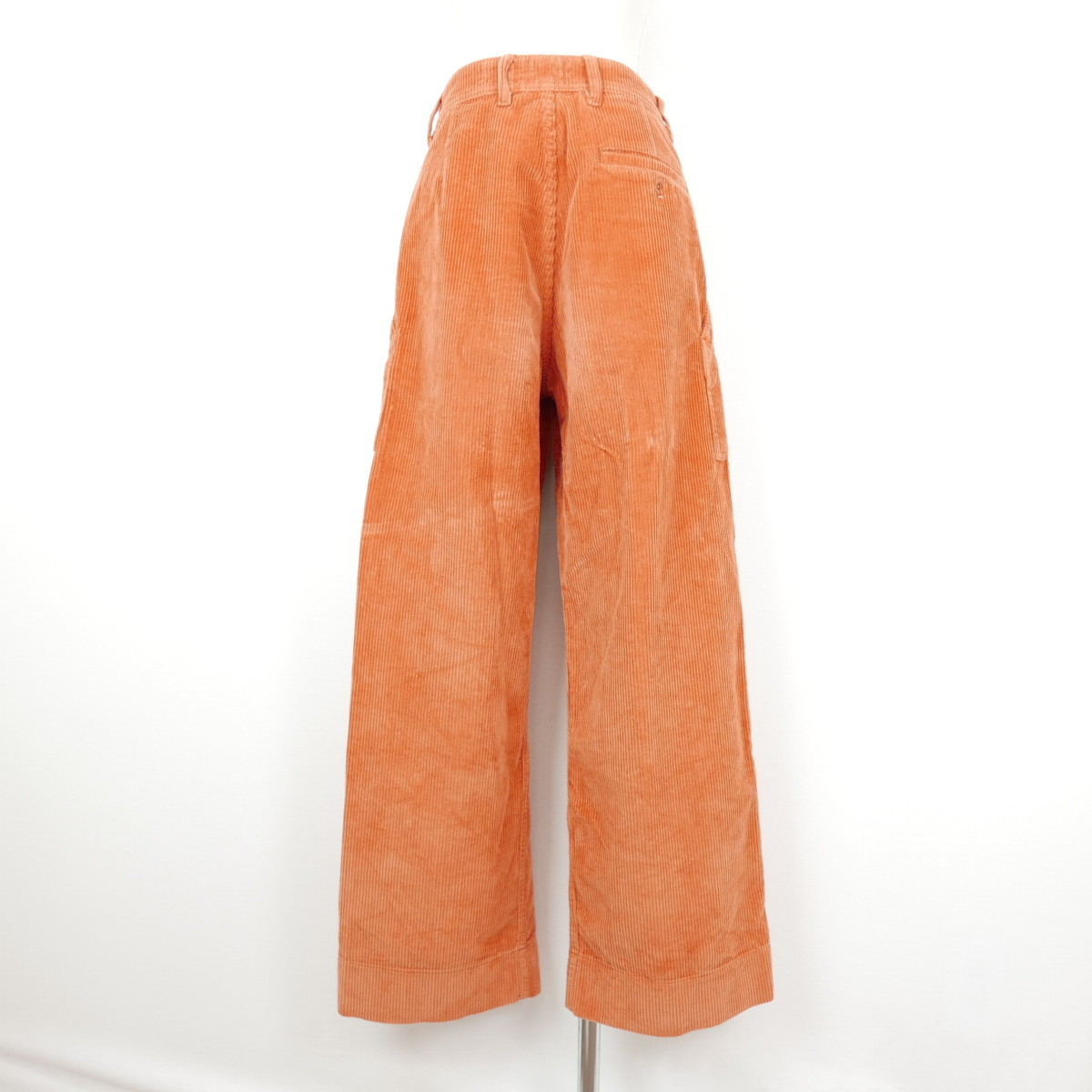 19AW 19FW Girls of Dust ガールズ オブ ダスト コットン ベイカー ワイド コーデュロイ パンツ ORANGE XS_画像2