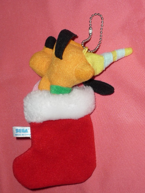  очень редкий! retro Disney герой Pluto Рождество мягкая игрушка цепочка для ключей держатель ( не продается ) *
