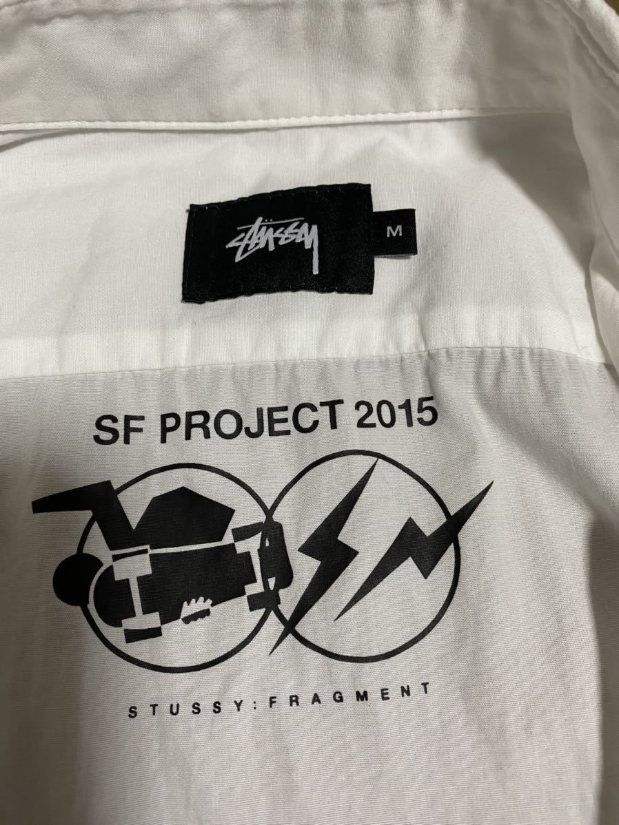 【美品】stussy fragment ステューシー フラグメント　ボタンダウンシャツ　35th sf project 2015 サイズ:M_画像2
