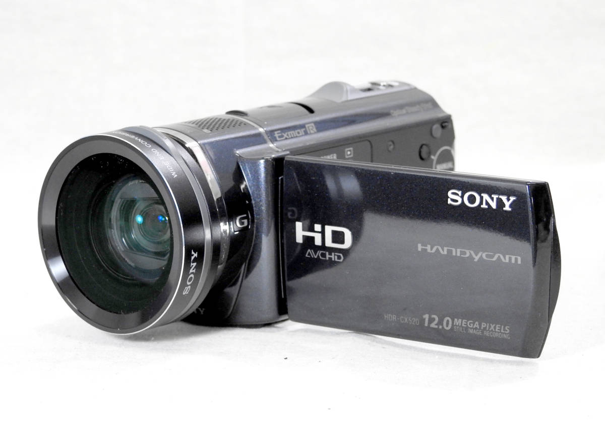 マーケット ソニー製ビデオカメラ HDR-CX520V ワイコン ACアダプタ