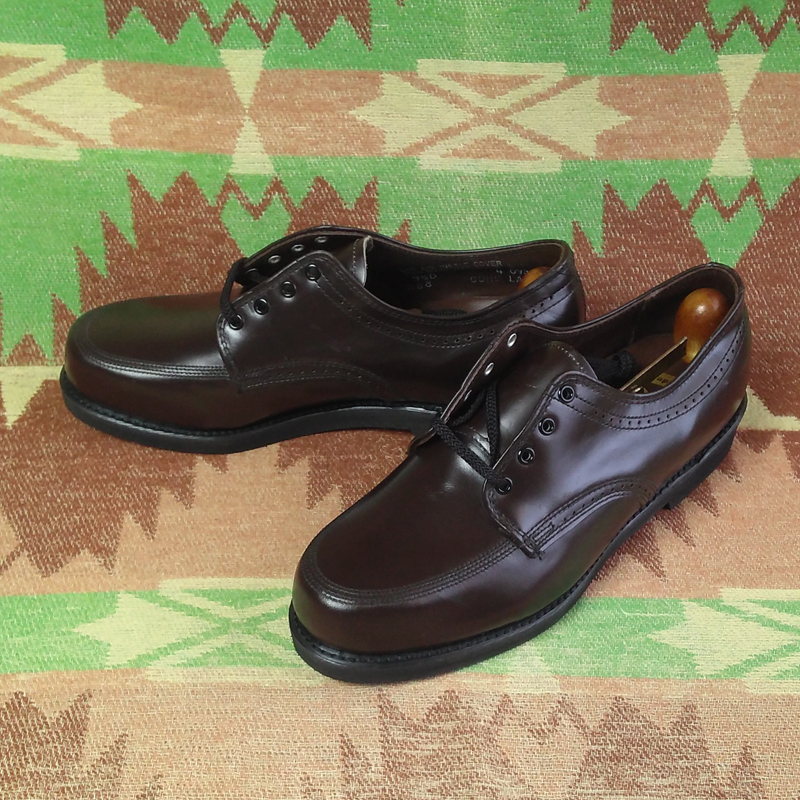 DEAD-STOCK [KNAPP]70s Brown Work Shoes / 70 period Work shoes tea pa-fo ration leather shoes boots Vintage Vintage 60s80s