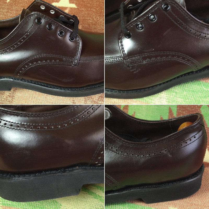 DEAD-STOCK [KNAPP]70s Brown Work Shoes / 70 period Work shoes tea pa-fo ration leather shoes boots Vintage Vintage 60s80s