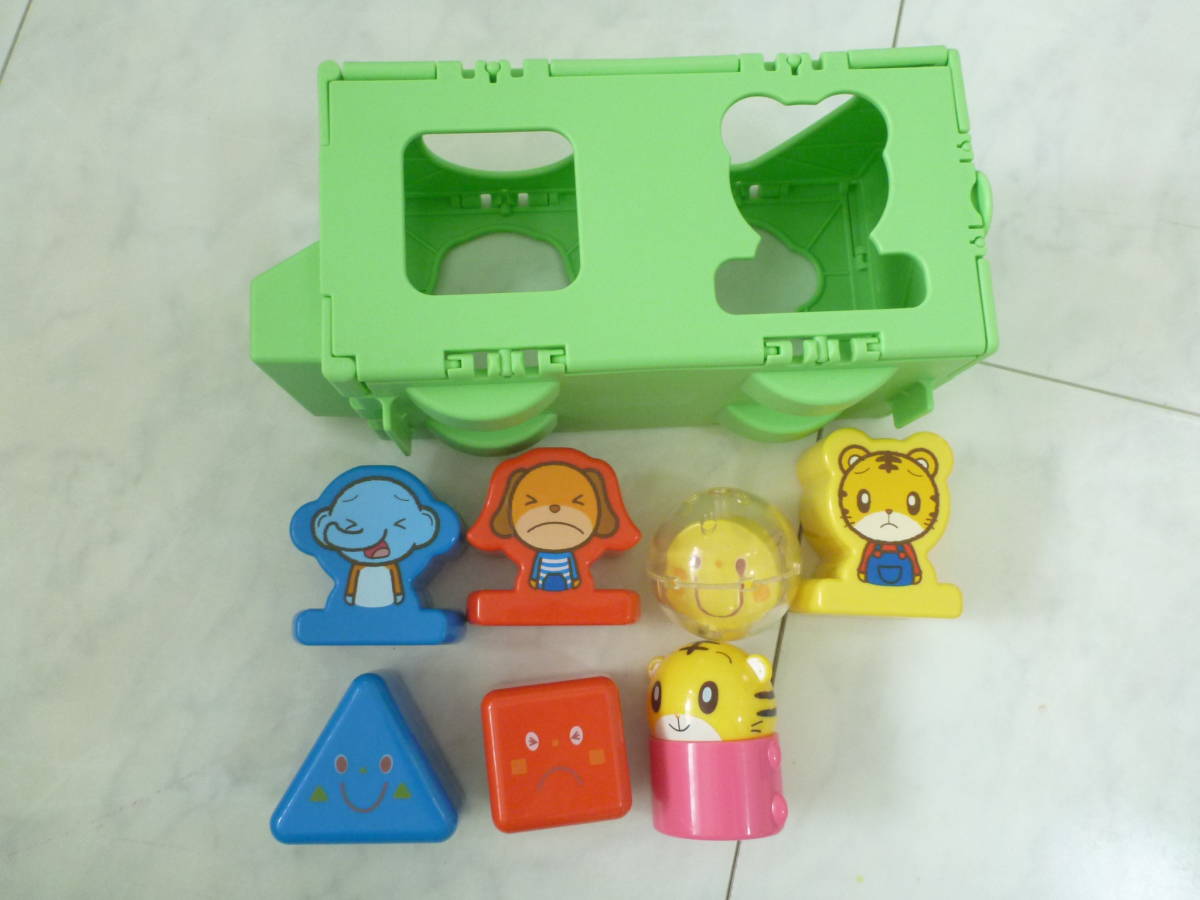 美品 こどもチャレンジ しまじろう 知育玩具 バス パズル