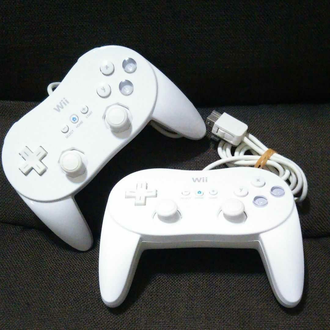 Nintendo Wii WiiU用 クラシックコントローラー セット（ホワイト） 