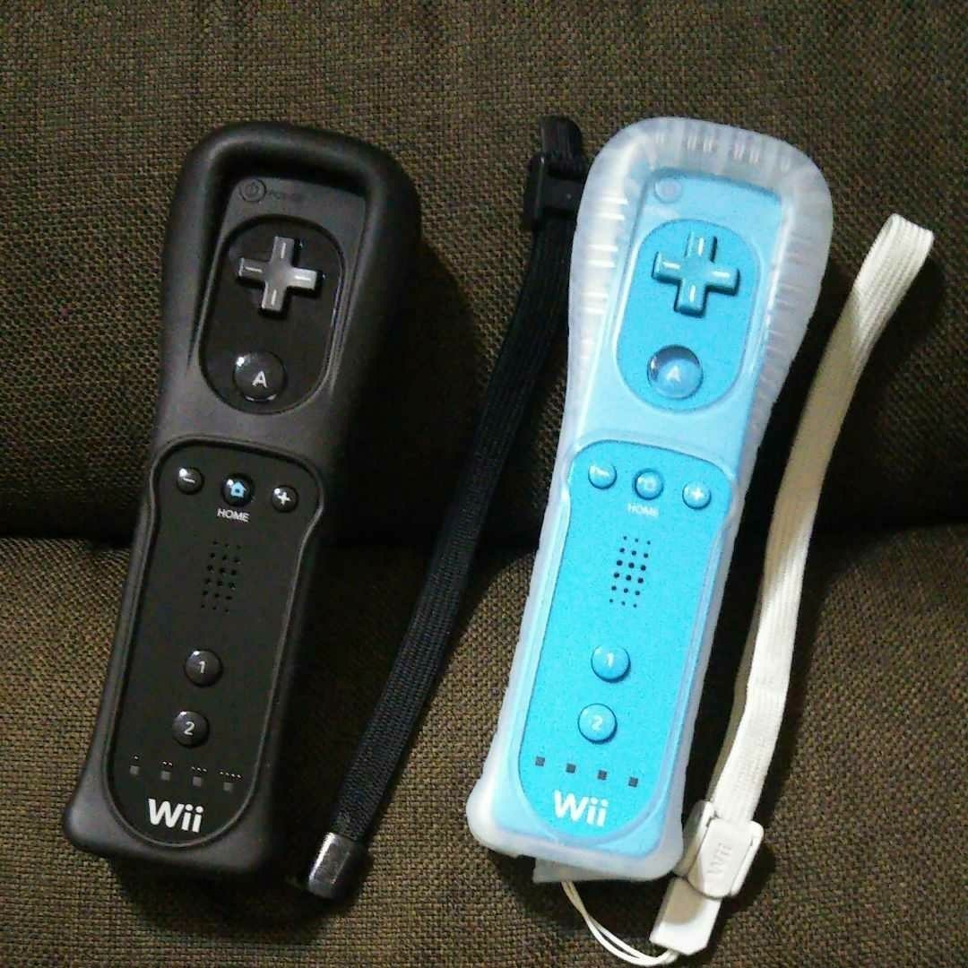 Nintendo Wii WiiU用 リモコン セット（ブルー・ブラック）