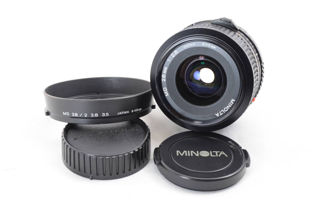 【ecoま】MINOLTA MD 28mm F2.8 no.8089364 単焦点 マニュアルレンズ