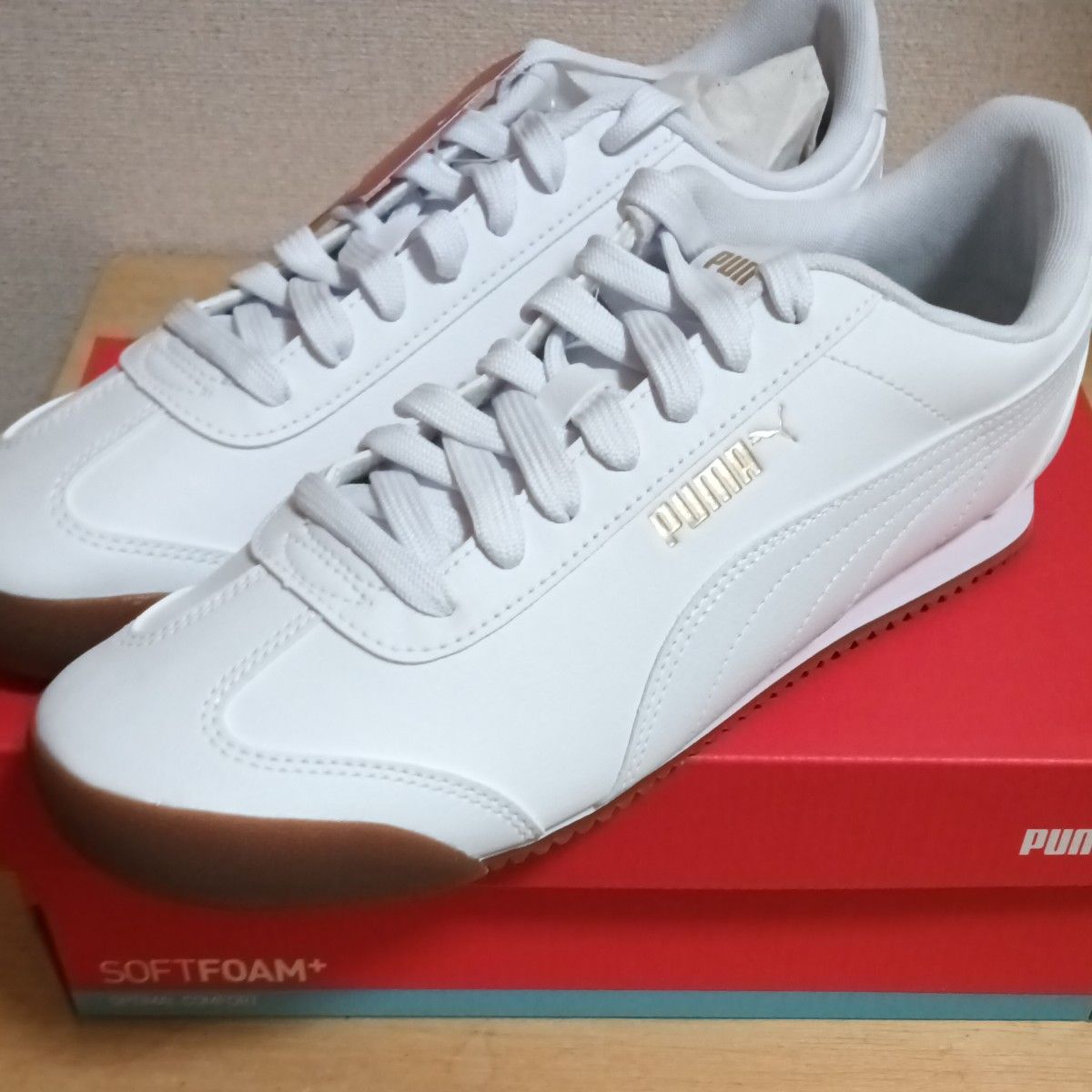 27㎝ プーマ チュリーノ FSL 白/白 PUMA 372861-01 Turino FSL