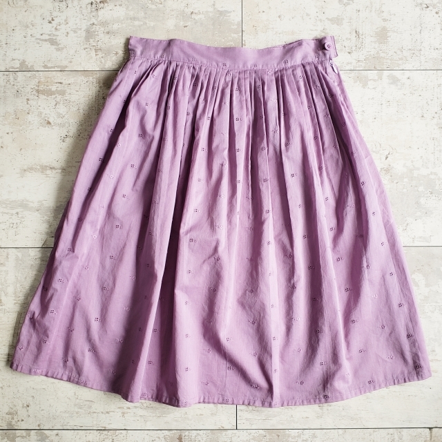 最愛 スカート フレア 刺繍 b. agnes アニエスベー 38 日本製