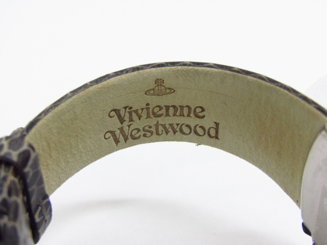 Vivenne Westwood ヴィヴィアンウエストウッド VV014CHBK クォーツ腕時計 レザーベルト♪AC20304_画像7