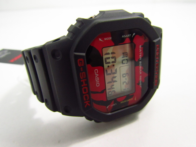 未使用 CASIO G-SHOCK カシオ G-ショック Black Eye Patch DW-5600JK-1JRスクエア デジタル 腕時計 ☆AC20358の画像3