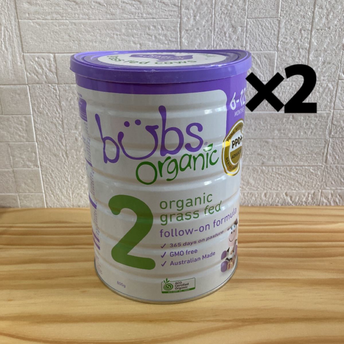 bubs organic オーガニック　粉ミルク　2缶