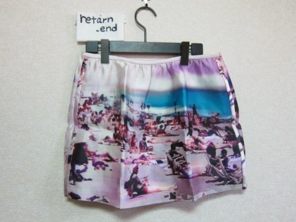 【ふるさと割】 PRADA スカート プラダ ビーチ 40 台形スカート