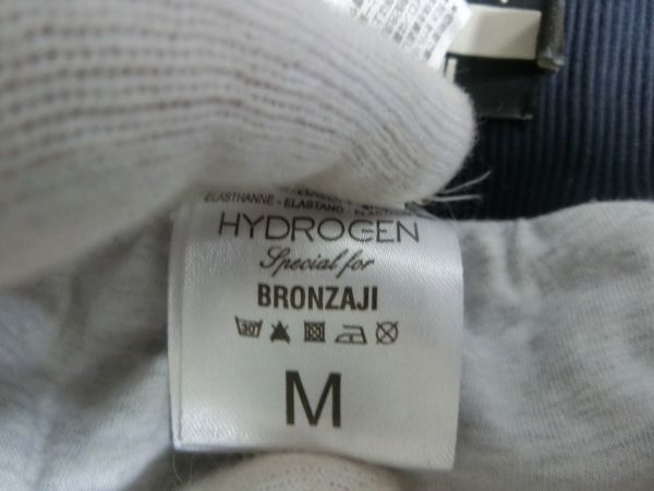 HYDROGEN BRONZAJI ショート スウェット パンツ M ネイビー ハイドロゲン_画像4