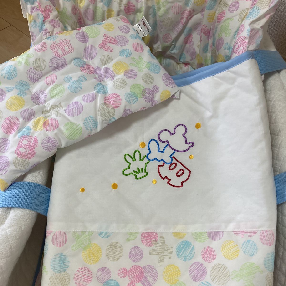  не использовался Disney мульти- Koo вентилятор 2 десять тысяч иен детская люлька . днем . коврик игровой коврик сумка матрац ватное одеяло красный коричневый n ho mpo детская кроватка 