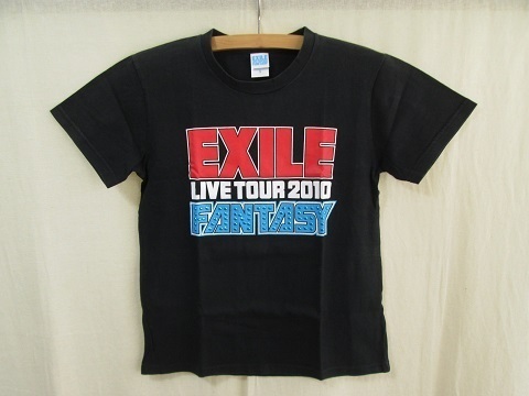 公式の店舗 SEAL限定商品 〓USED〓 EXILE Tシャツ 〓 LIVE TOUR 2010 FANTASY ブラック 黒 Ｓ t669.org t669.org