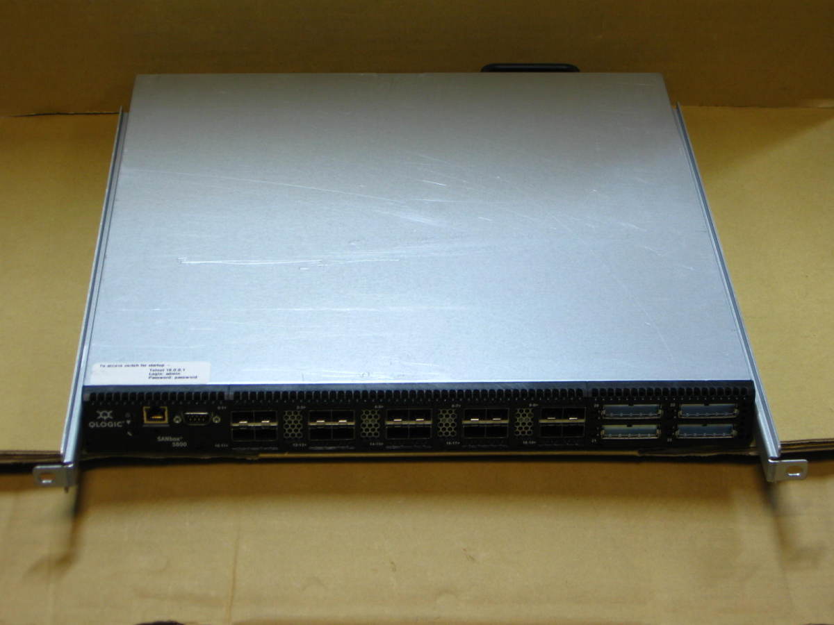 vQLOGIC SANBox 5800 8Gb/s fiber channel switch used SAN SB5800-12A