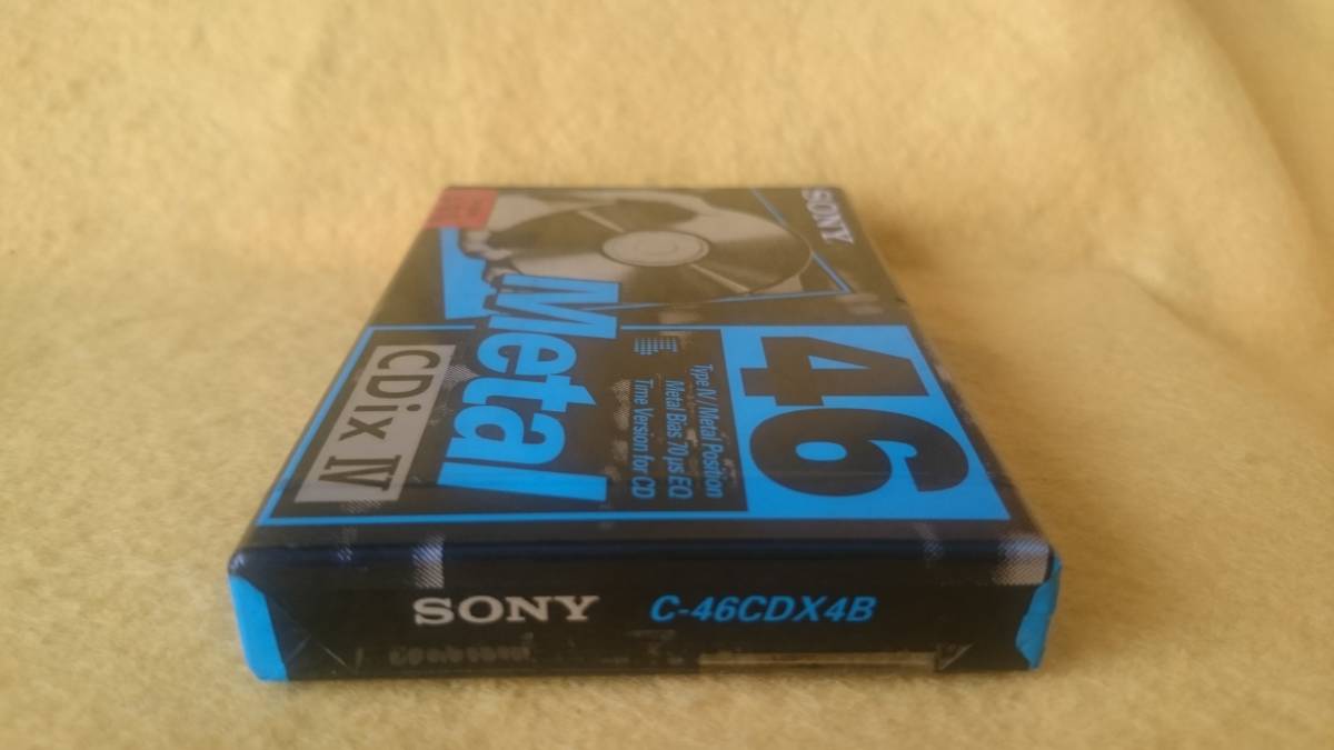 ソニー メタルポジション カセットテープ SONY CDixⅣ 46 TypeⅣ Metal Position Cassete tape made in Japan 未開封 両面46分 片面23分_SONY CDixⅣ 46 Type Ⅳ made in japan