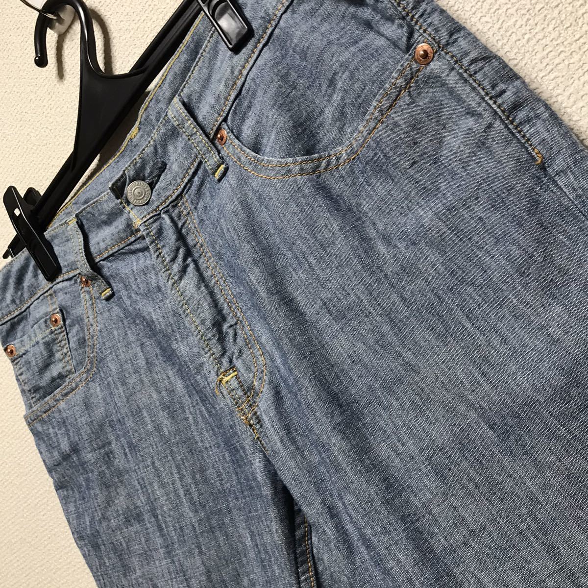 No.J1-916 Levi's502 リーバイス　薄手デニムハーフパンツ　W30_画像2