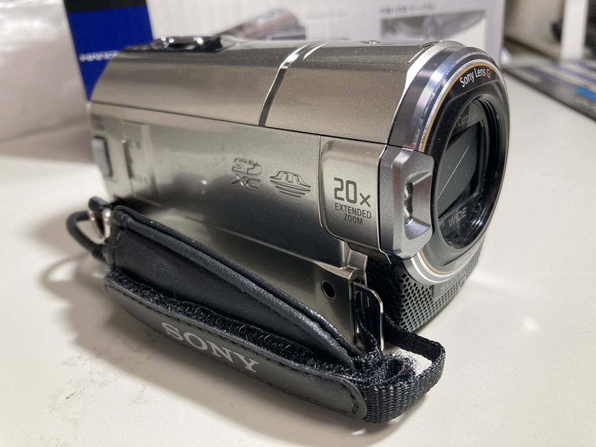 人気色 ソニー SONY HDビデオカメラ Handycam HDR-CX590V シャンパン 