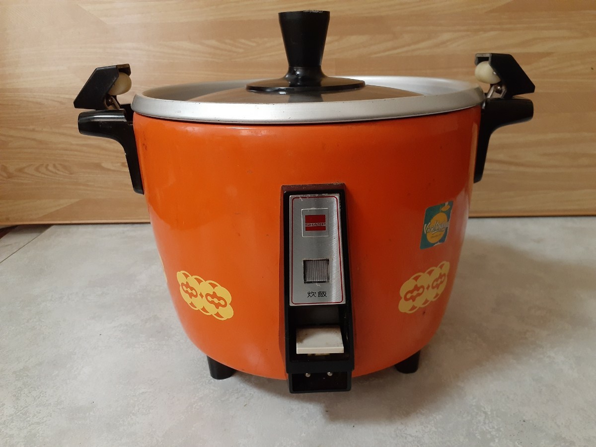 SHARP　電気釜　炊飯器　KS-118PV　オレンジ色
