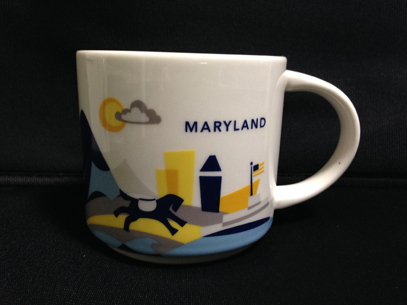 スターバックス★メリーランド MARYLAND★海外限定マグカップ★アメリカ スタバマグ You Are Here Collection 送料無料