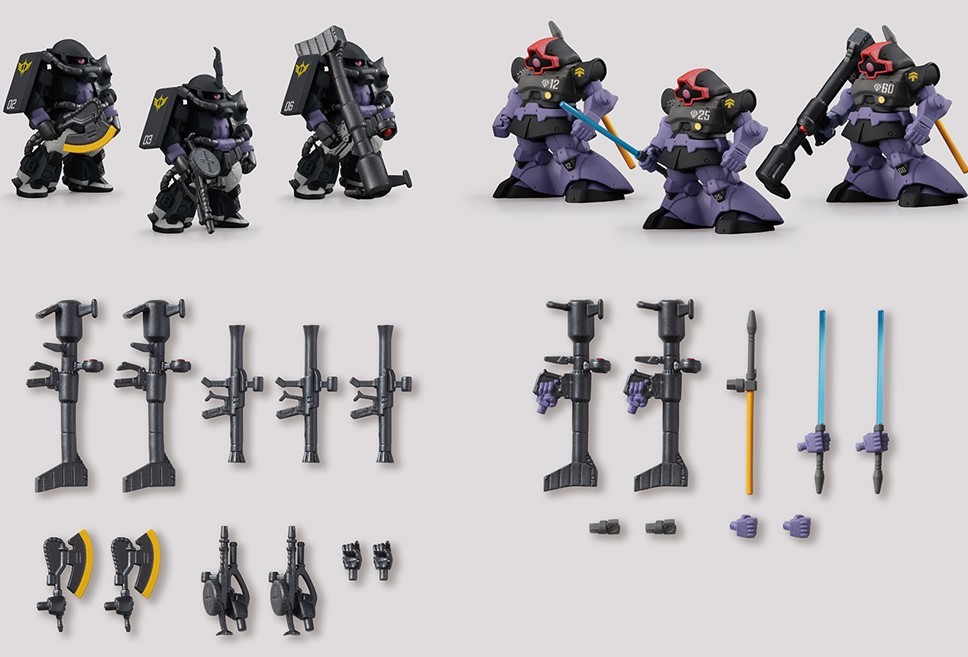 FW GUNDAM CONVERGE CORE 黒い三連星 高機動型ザクII& FW GUNDAM CONVERGE CORE 黒い三連星 高機動型ザクII&