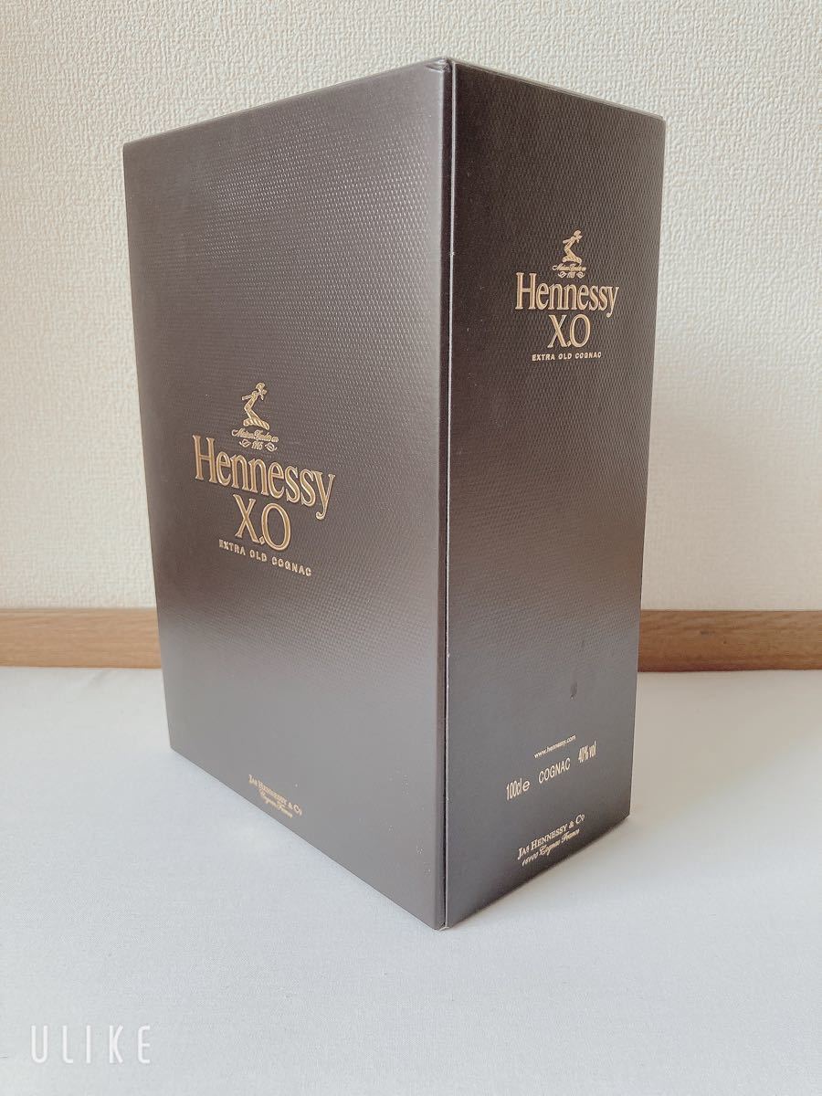 海外購入【Hennessy X.O 】１000mlのBIGサイズ　アイスボールのセット