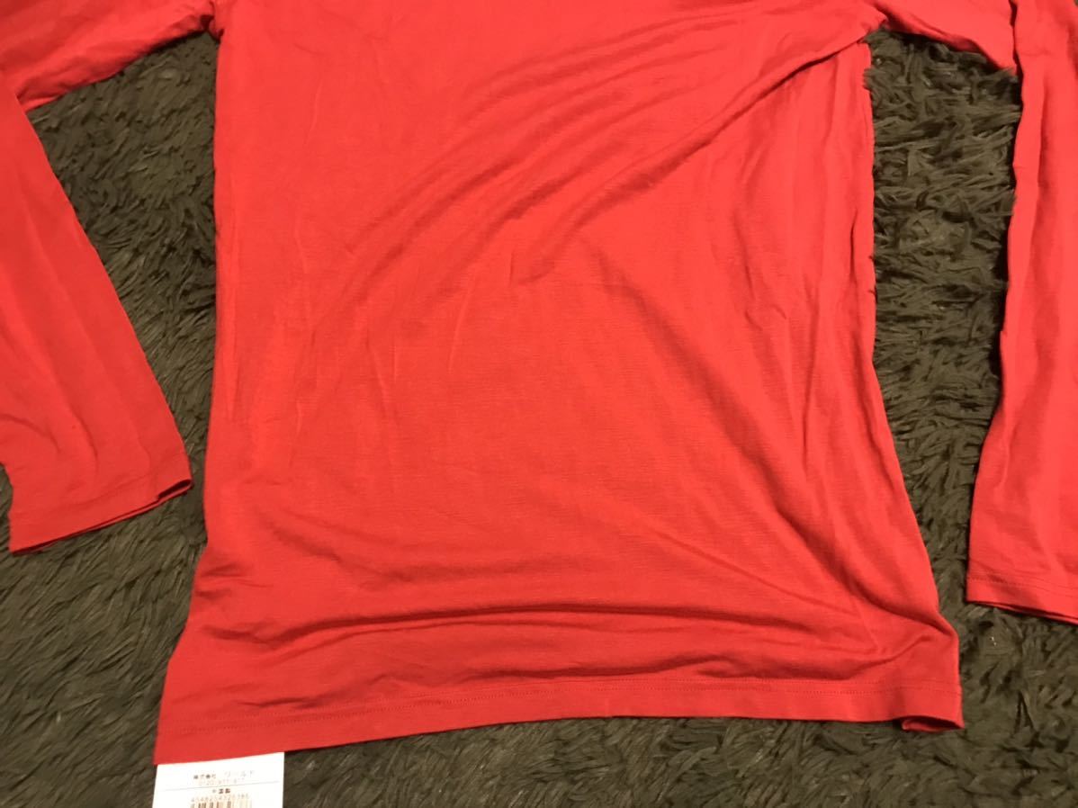 ワールド　2枚セット　カットソー タートル　ピンク ベージュ系　Tシャツ 未使用品　新品_画像3