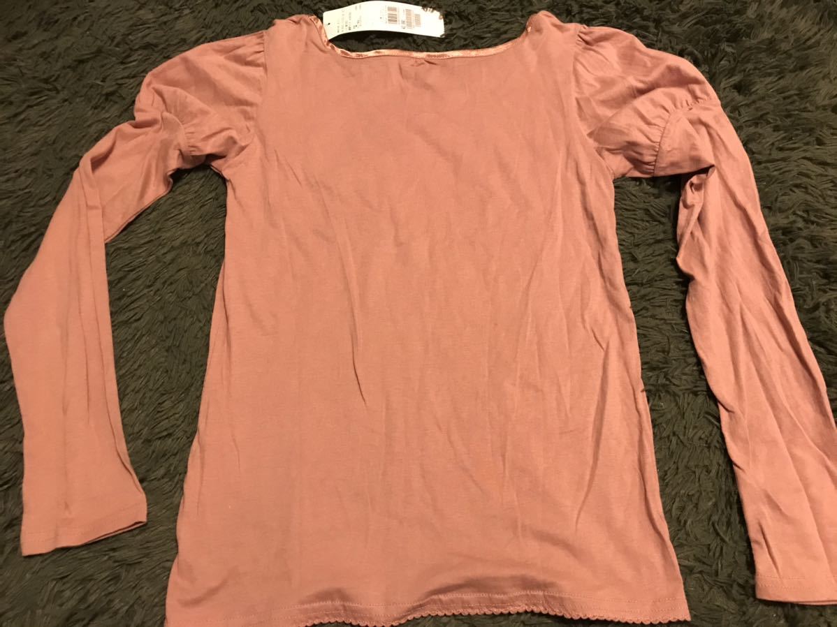 ワールド　カットソー　新品　未使用品　ピンク系　cocue 長袖シャツ　Tシャツ トップス 半袖Tシャツ 半袖_画像4