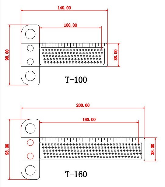 160 木工定規 ゲージ スコヤ 大工　測定　定規 工具 ケガキ　T型_画像4