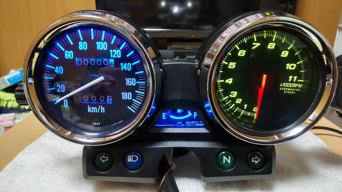 ZRX400メーター ZRX1100 ZRX1200R ZRXメーター ZRXメーター　中華スピードメーター 社外タコメーター_画像7