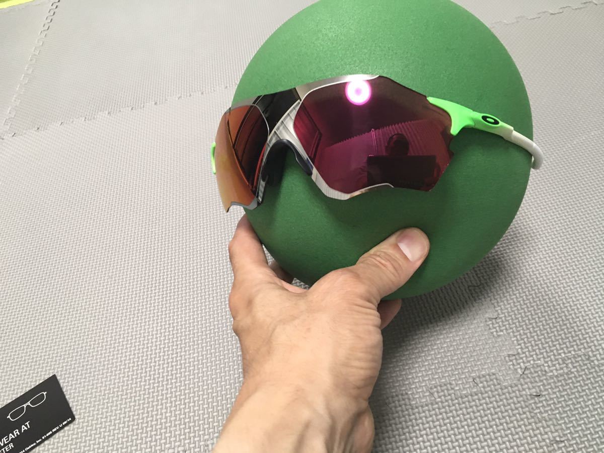 オークリー OAKLEY サングラス EVZERO RANGE EVゼロレンジ GREEN FADE COLLECTION LENS PRIZM FIELD /CHROME IRIDIUM OO9327 0138 932709_画像5