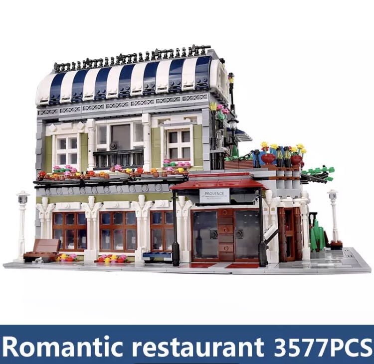 売れ筋アイテムラン レゴ 互換 パリのレストラン お店 建物 クリエイター モジュール - 積木