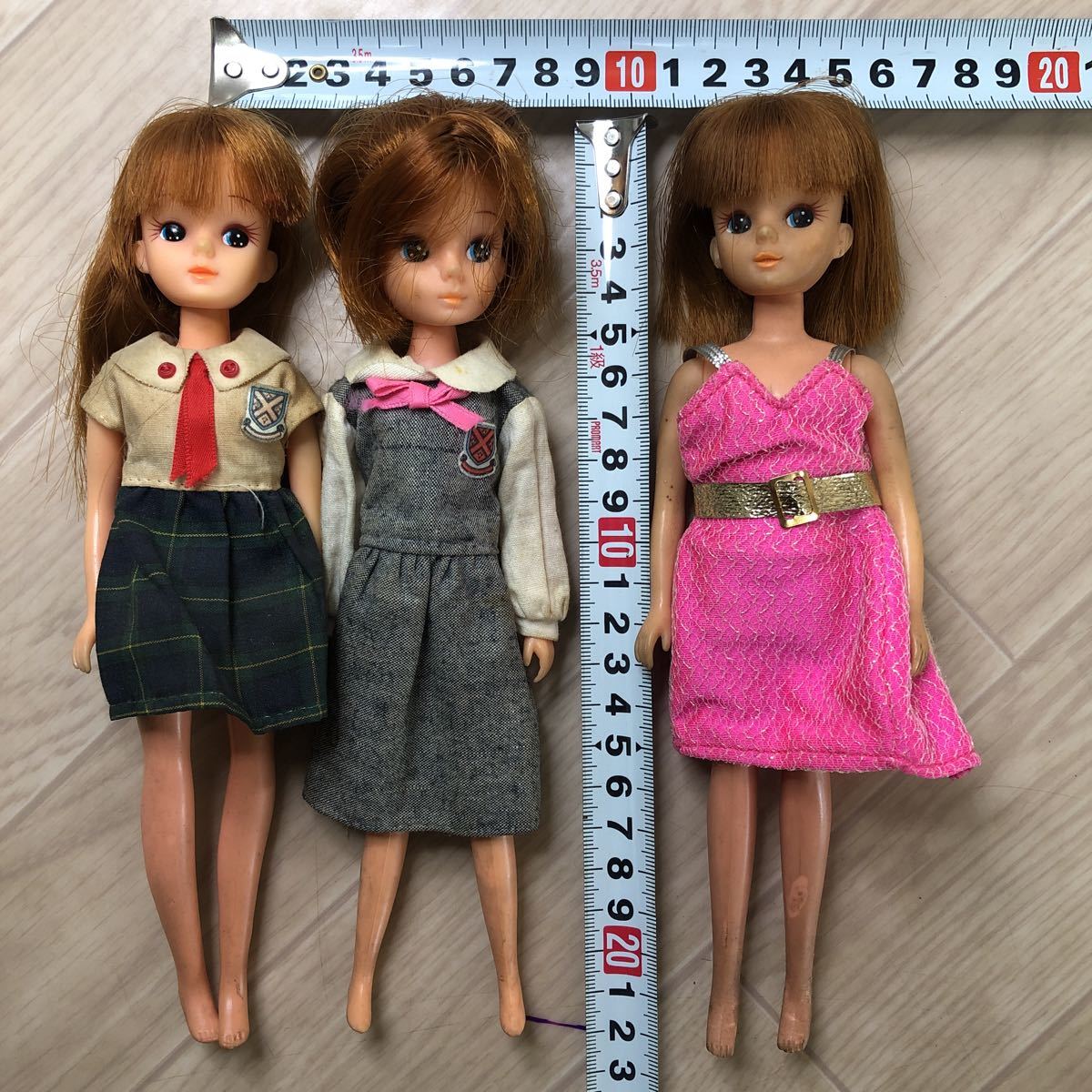 TAKARA JAPAN リカちゃん 5体 まとめて 昭和レトロ ビンテージ タカラ 当時物 着せ替え人形 お洋服 リカちゃん人形 (A1215)