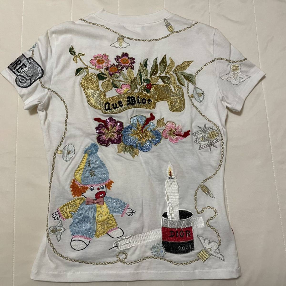Christian Dior クリスチャン ディオール 刺繍 Tシャツ | knowhowtrg.com
