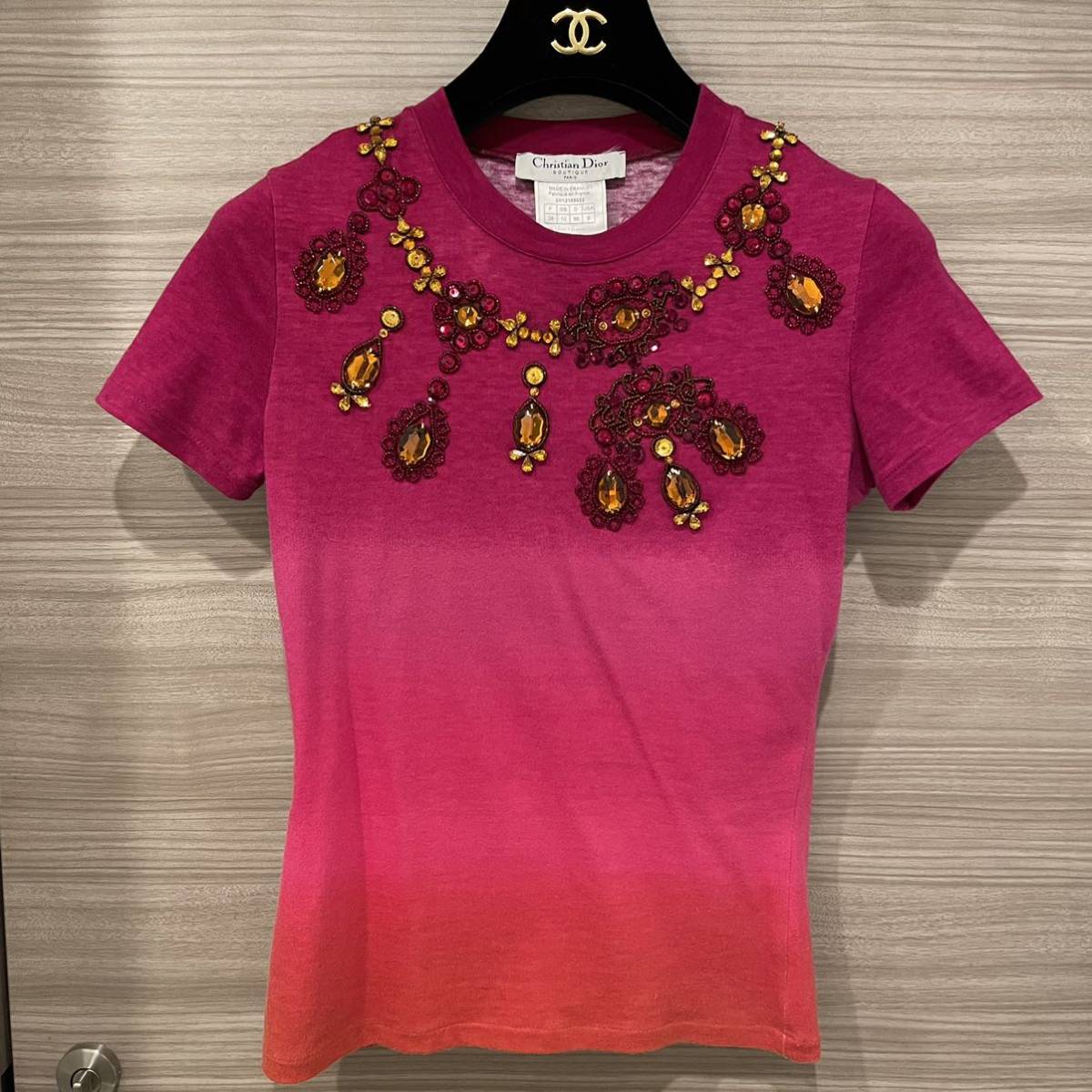 Christian Dior クリスチャン ディオール 3D ビジュー Tシャツ | www