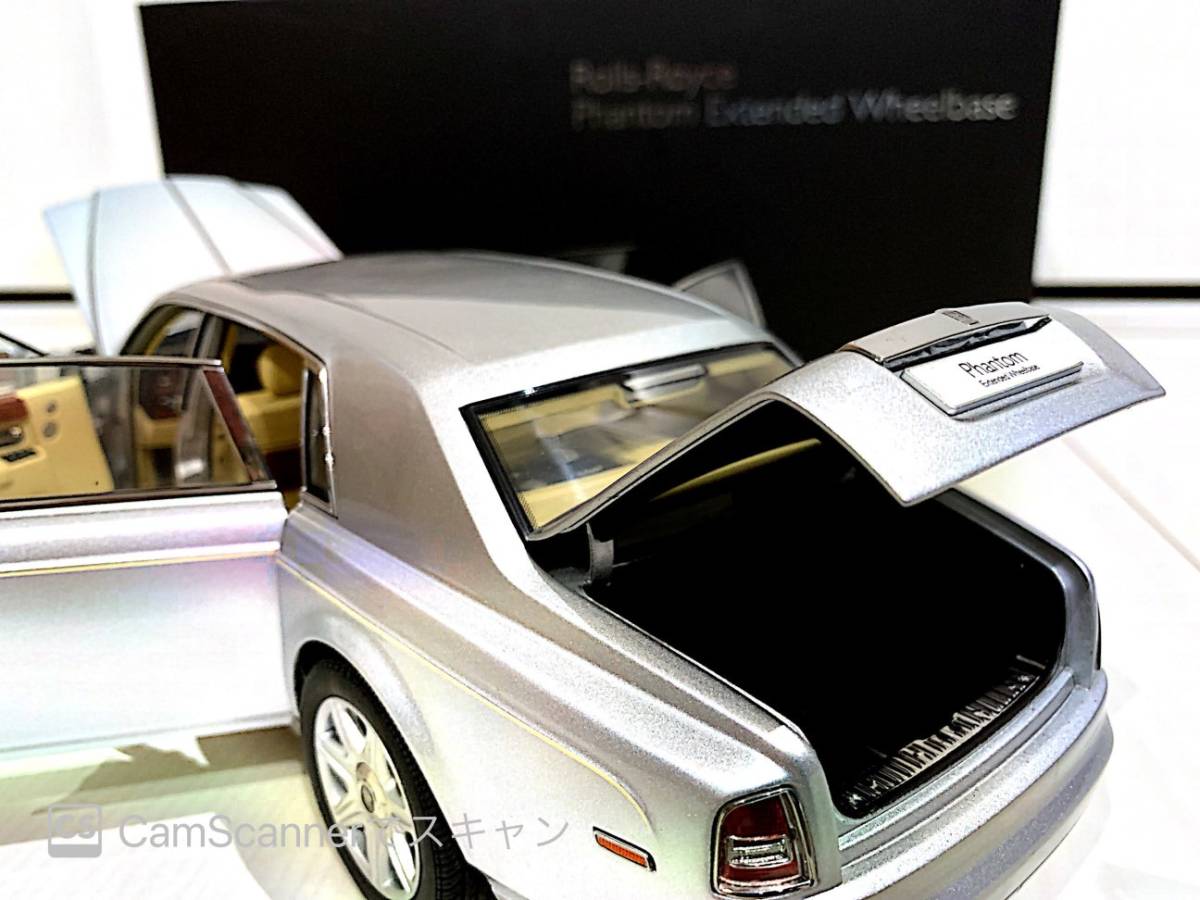 1/18 ロールスロイス ファントム EWB Rolls Royce Phantom シルバー 京商_画像6