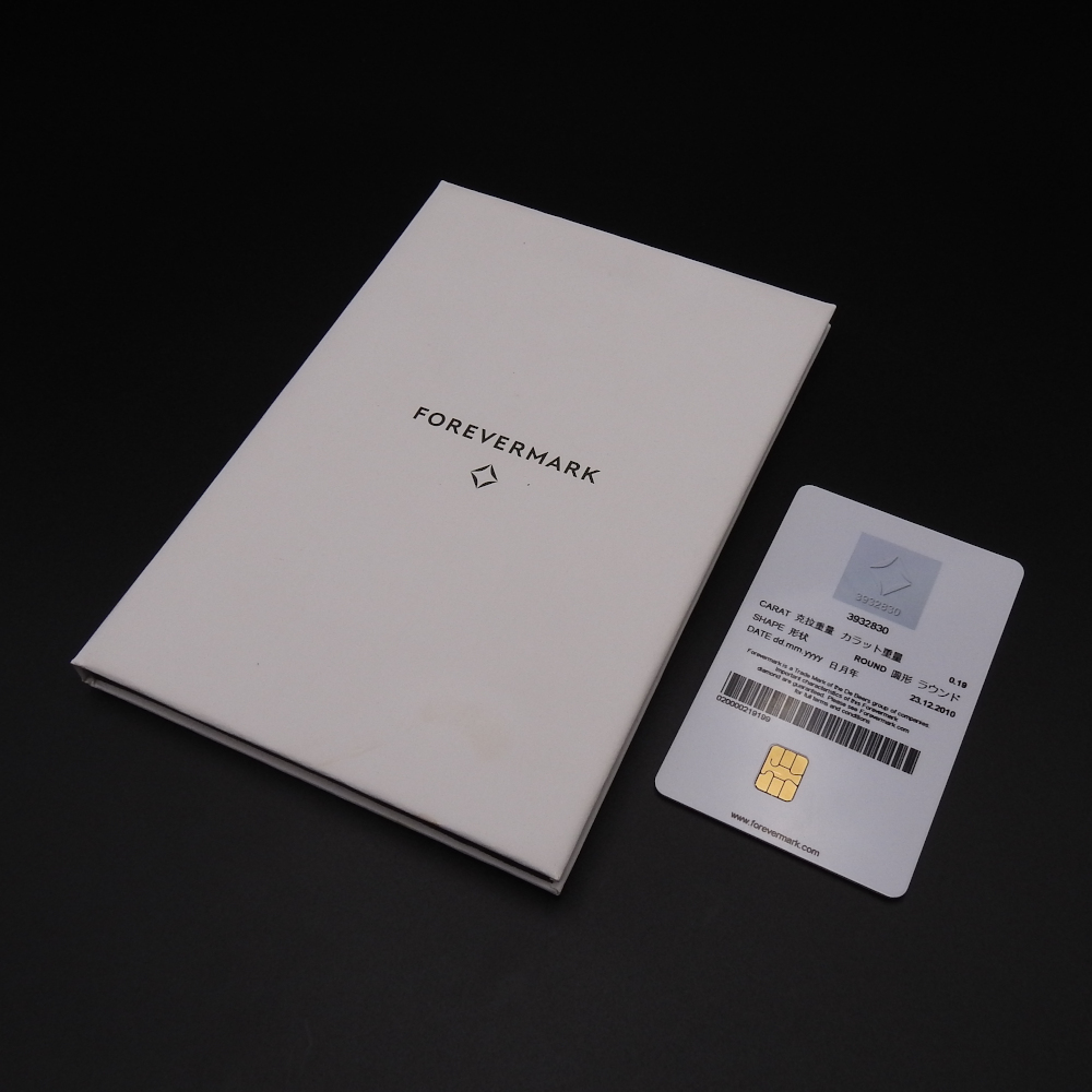 【正規品】ダイヤモンド 0.19ct フォーエバーマーク Forevermark pt900/pt850 エンコルディアブレスレット レディース コードブレッレット