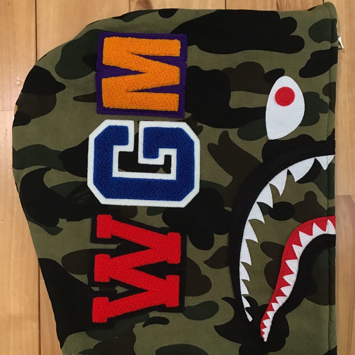 1st camo crazy シャーク パーカー Mサイズ shark full zip hoodie a