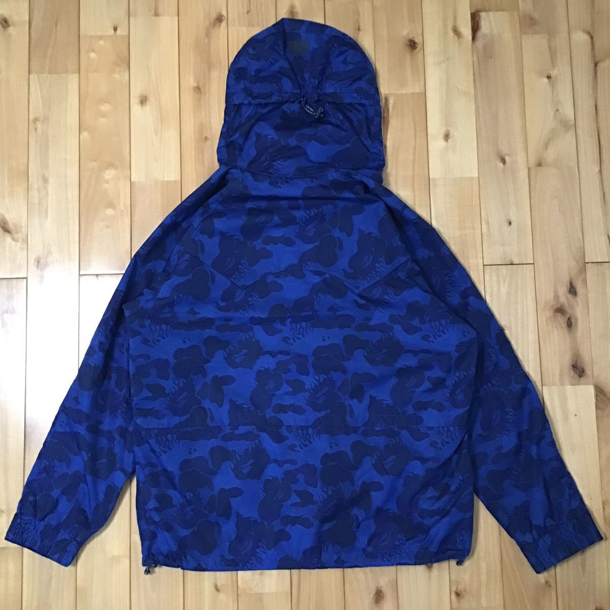 Fire camo スノボジャケット Lサイズ a bathing ape BAPE snow board jacket エイプ ベイプ アベイシングエイプ blue camo ファイヤーカモ_画像3