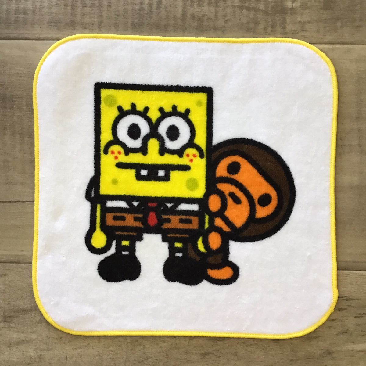 ★新品★ スポンジボブ × BAPE マイロ ハンド タオル a bathing ape baby milo sponge bob エイプ ベイプ アベイシングエイプ towel 325_画像1