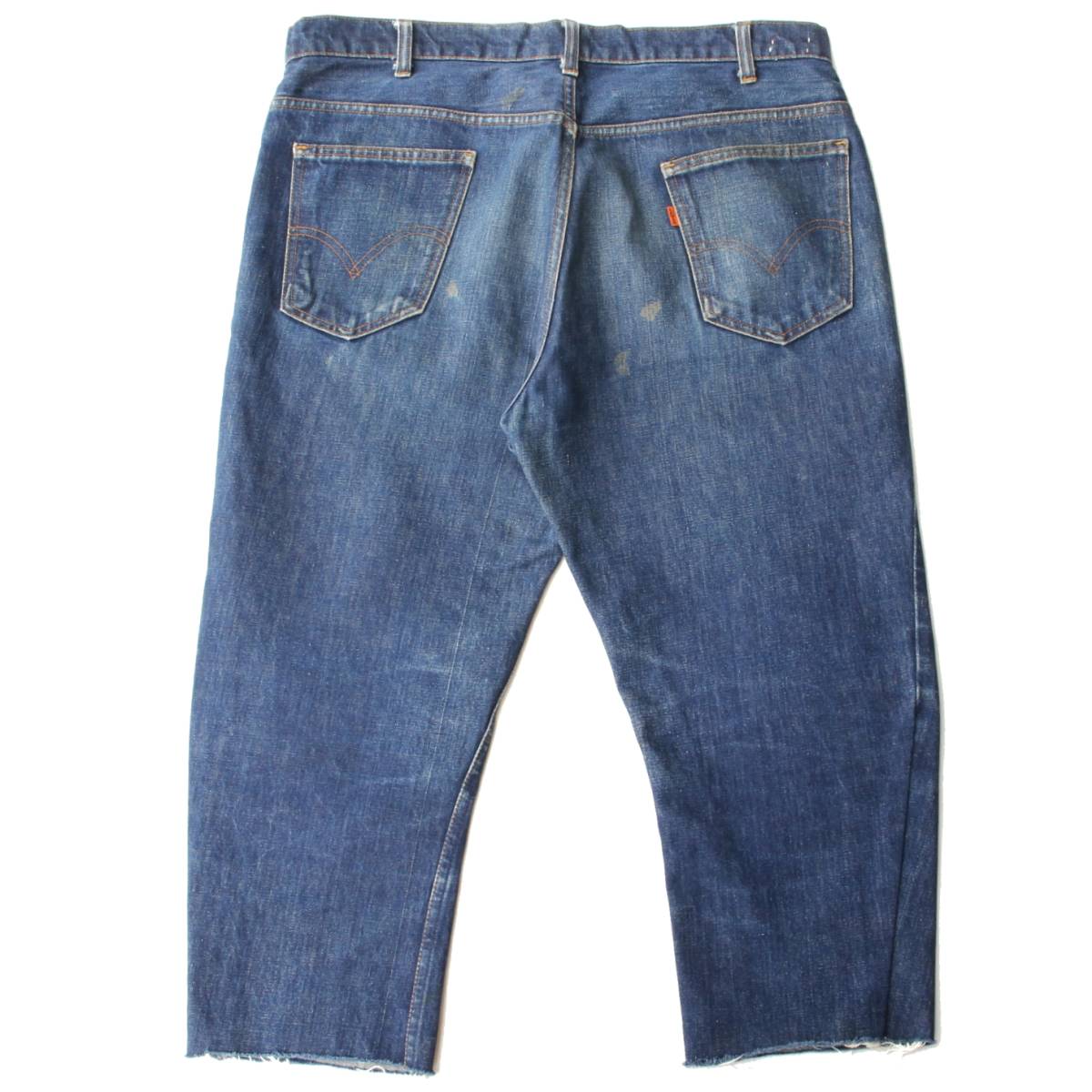 (14201)60s-70s LEVI\'S Levi's BIGE Vintage jeans W38-W40 ( remake American made America 60-70 period orange tabUSA big E stamp 10TALON)