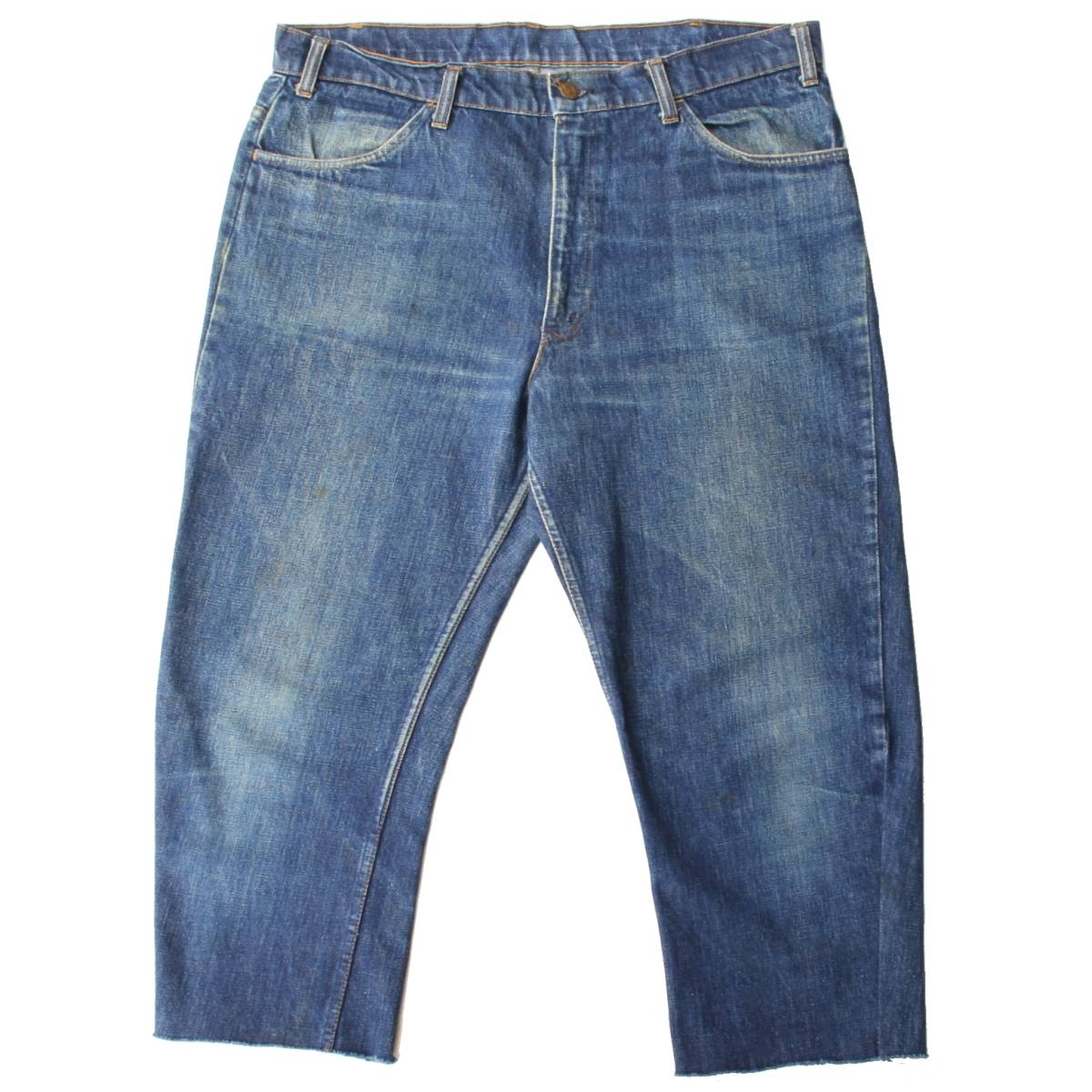 (14201)60s-70s LEVI\'S Levi's BIGE Vintage jeans W38-W40 ( remake American made America 60-70 period orange tabUSA big E stamp 10TALON)