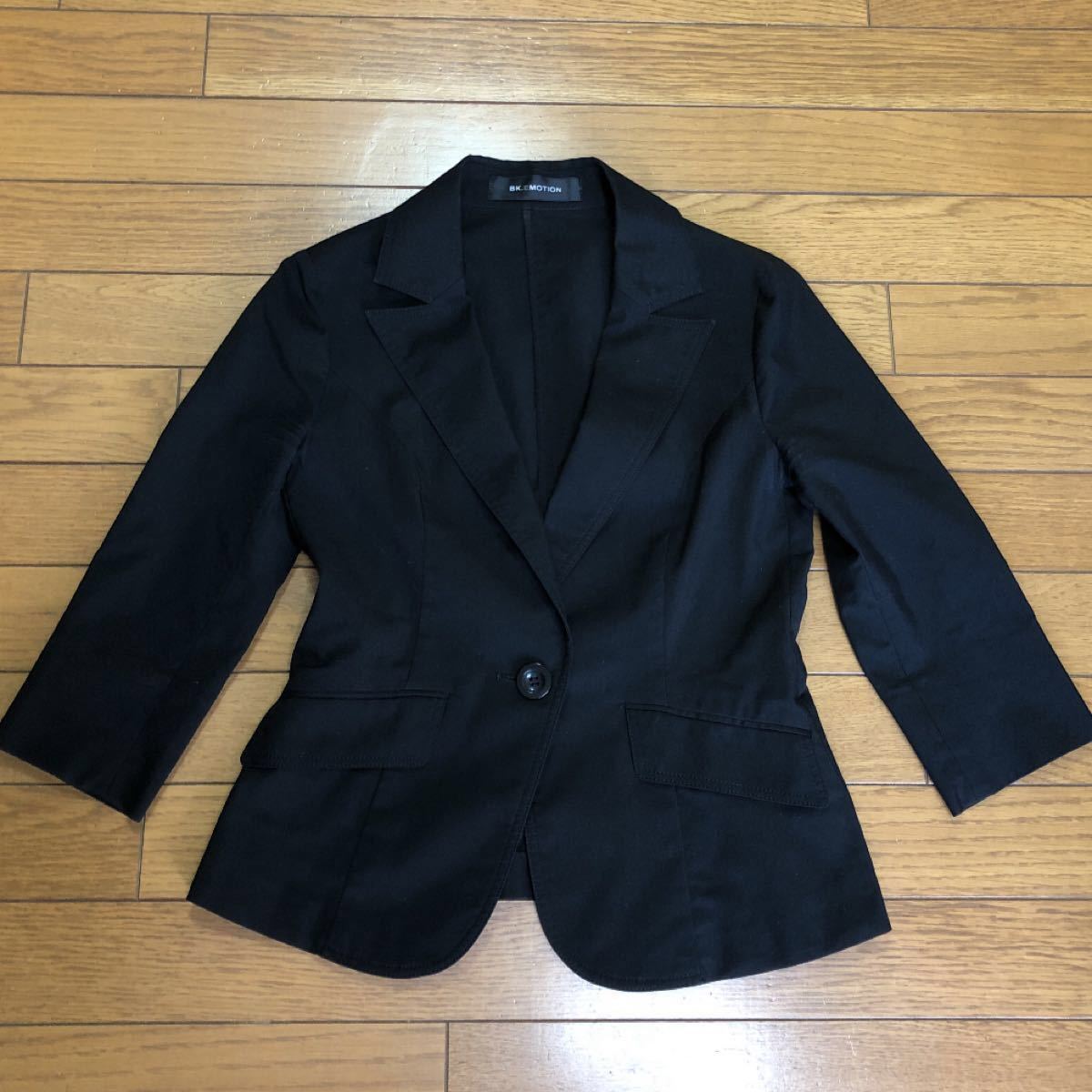 【BK.EMOTION】スーツ テーラード黒ジャケット【SIZE1：S7号】