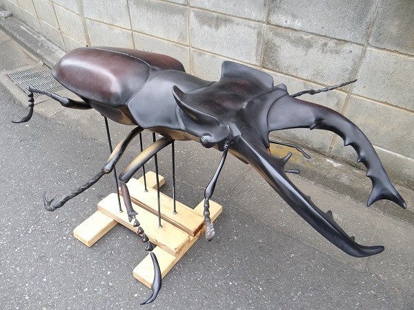  rare not for sale stag beetle Miyama stag beetle extra-large big huge figure insect Event interior length 110cm insect ornament . receipt Saitama prefecture 