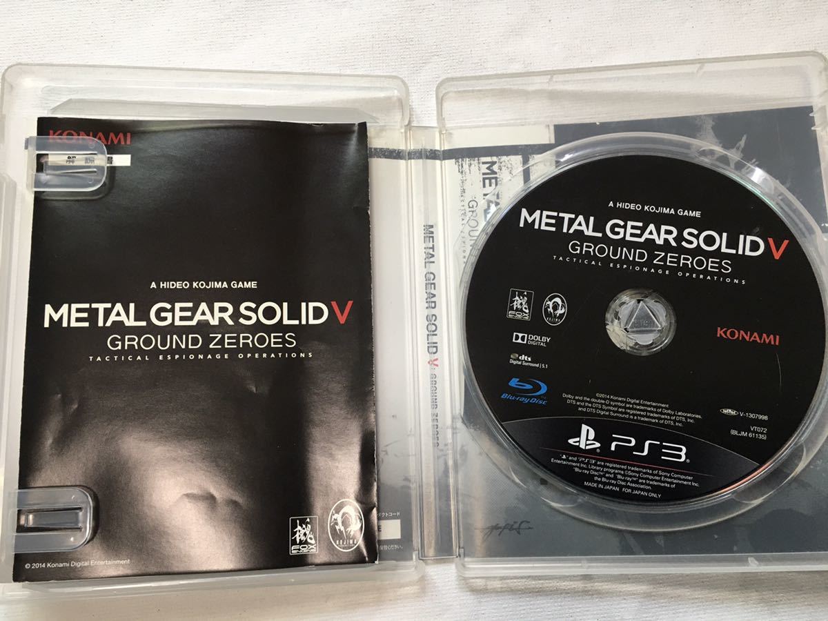 【中古PS3】メタルギアソリッド5 METAL GEAR SOLID V GROUND ZEROES KOKAMI PS3ソフト ゲームソフト_画像3